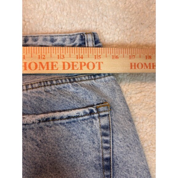 PacSun Light Blue Flower Graphic Front & Back Boho Boyfriend Jeans Women’s  30 - Picture 10 of 14